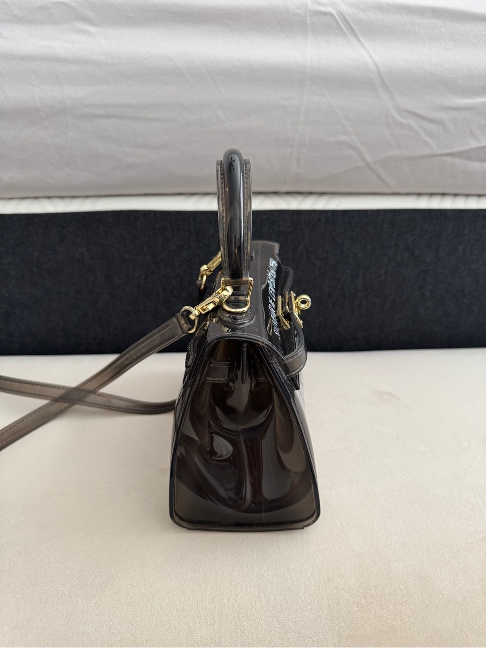 *SOLD* Black Top-Handle mini bag - Picture 3 of 11